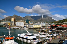 Victoria And Alfred Waterfront Scenic View In Cape Town, South Africa
