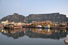 Victoria And Alfred Waterfront Scenic View In Cape Town, South Africa
