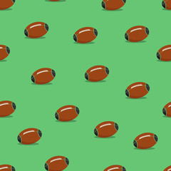 Poster - Rugby vector seamless background