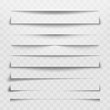 © Tartila - Separator line or shadow divider for web page. Horizontal dividers, shadows dividing lines and corners vector illustration set