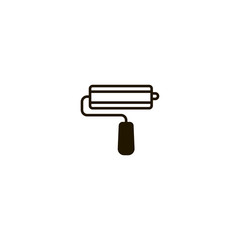 Sticker - paint roller icon. sign design