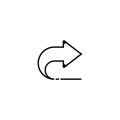 Poster - right arrow icon. sign design