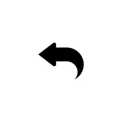 Sticker - left arrow icon. sign design