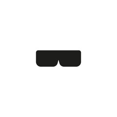 Sticker - glasses icon. sign design