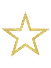 Wall Mural - Christmas star on white
