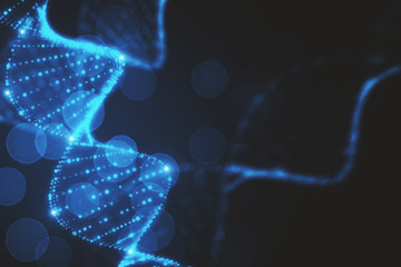 Fototapete - Abstract DNA backdrop