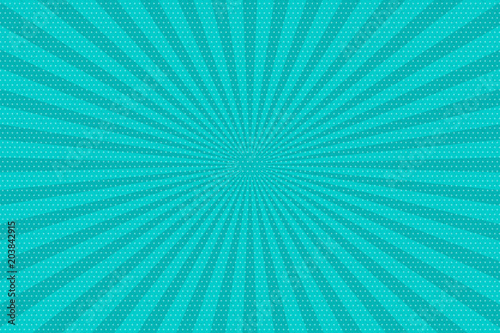 Pop art vintage radial line background Tableau sur Toile
