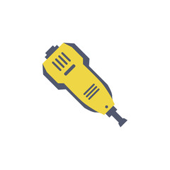 Poster - colored construction machine illustration. Element of construction tools for mobile concept and web apps. Detailed construction machine illustration can be used for web and mobile