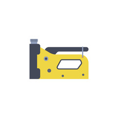 Poster - colored construction stapler illustration. Element of construction tools for mobile concept and web apps. Detailed construction stapler illustration can be used for web and mobile