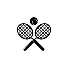Poster - tennis racket and ball illustration. Element of sport for mobile concept and web apps. Detailed tennis racket and ball illustration can be used for web and mobile. Premium icon