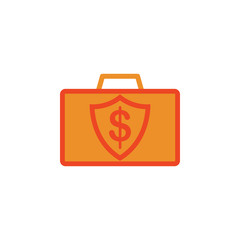 Poster - diplomat with money colored icon. Element of bankings for mobile concept and web apps. Detailed diplomat with money colored icon can be used for web and mobile