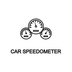 Poster - car speedometer icon. Element of car repair for mobile concept and web apps. Detailed  icon can be used for web and mobile. Premium icon