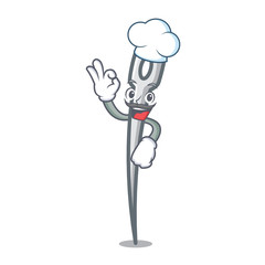 Sticker - Chef needle character cartoon style