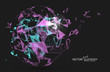 © liuzishan - Abstract sphere formed by a point line connection.