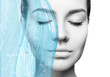 © Dmitrii Kotin - Sensual woman under water splash with fresh skin.