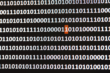 programming code abstract screen of software developer. computer script.