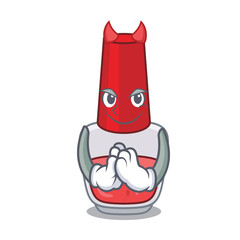 Poster - Devil nail polish mascot cartoon