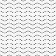 Wavy, waving horizontal lines seamlessly repeatable seamless pattern