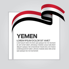 Yemen flag background