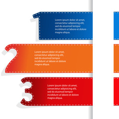 Poster - Vector web banners with options of one, two, three. Business navigation for website and app. Modern layout.