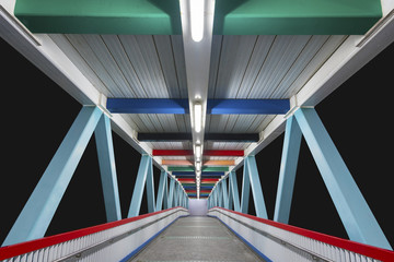 Poster - Modern foot bridge