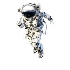 Wall Mural - astronaut on white. mixed media