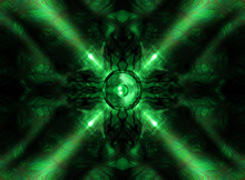 Green Kaleidoscope Music Speaker