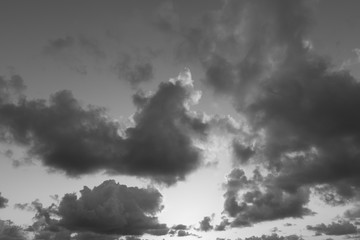 Wall Mural - Sky and clouds 5 _ B&W