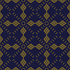 Wall Mural - Antique seamless background Curve Check Cross Frame Geometry