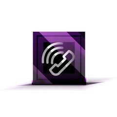 Wall Mural - Vector phone support web button