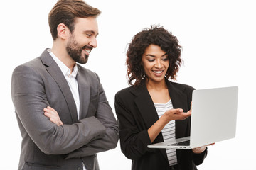 Poster - Portrait of a confident business couple