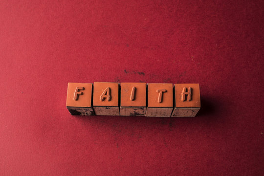 Faith headline made by letter printers