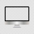 © liubomir118809 - Realistic computer monitor isolated on transparent background. Vector mockup. Vector illustration.