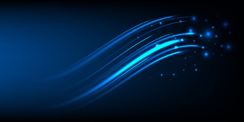 Poster - high speed movement design. hi-tech. abstract technology background. vector illustration.