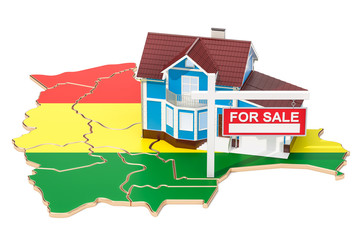 Poster - Property for sale and rent in Bolivia concept, 3D rendering