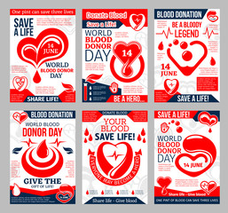 Wall Mural - Donate Blood poster for World Donor Day design