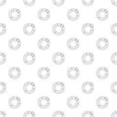 Poster - Circle chart pattern vector seamless repeating for any web design