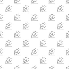 Poster - Chart pattern vector seamless repeating for any web design