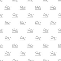 Poster - Line chart pattern vector seamless repeating for any web design