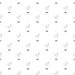 Poster - uae map thin line. simple illustration of uae map vector isolated on white background