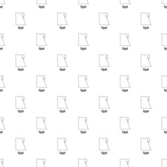 Poster - egypt map thin line. simple illustration of egypt map vector isolated on white background