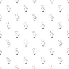 Poster - italy map thin line. simple illustration of italy map vector isolated on white background