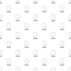 Poster - germany map thin line. simple illustration of germany map vector isolated on white background