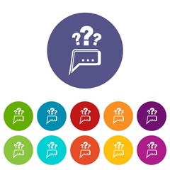 Poster - Question icon, simple style