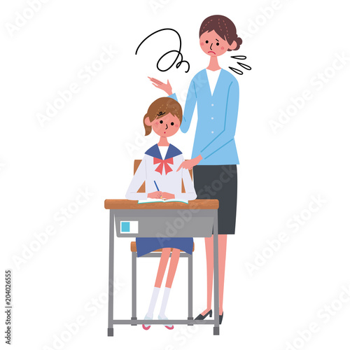 勉強する女子学生 イラスト Buy This Stock Vector And Explore Similar Vectors At Adobe Stock Adobe Stock