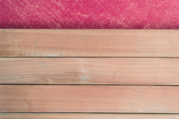 Aufkleber - New wooden background and pink texture