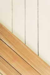 Aufkleber - New and white wooden background texture