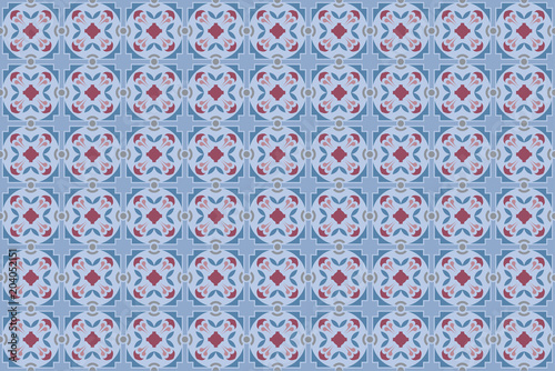 Decorative Ceramic Seamless Tiles, Colorful Mosaic Background Pattern - Repet...