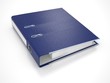 Blue Folder Isolated on White. 3d.