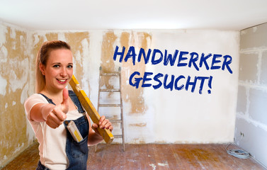 Poster - Handwerker gesucht!